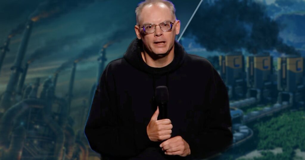 How does Epic Games CEO Tim Sweeney reckon we can fight the industry’s “Crash 2.0”? By building “massive new factories”