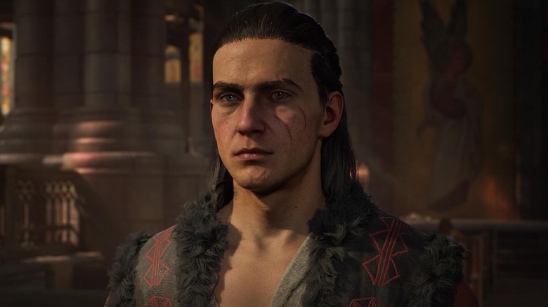 Coen stands impassively in The Blood of Dawnwalker