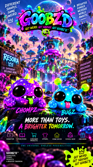 GOOBZ’D™ brings CHOMPZ™ and BUGZ™ to life in the colorful world of Resora.