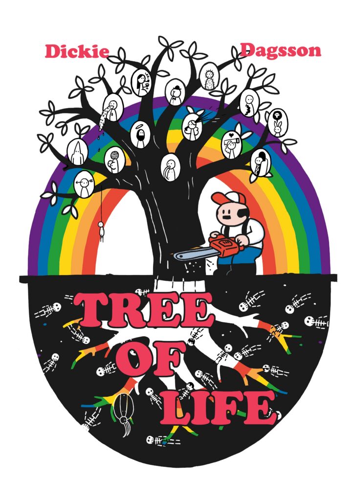 DICKIE & DAGSSON: TREE OF LIFE, AN EXHIBITION OF TWO EUROPEAN MASTERS OF BLACK HUMOUR
At The Brewery Arts Centre Warehouse Café
2 - 4 October 2026
OPENING TIMES: 2 October 4pm-10pm/ 3 & 4 October 10am-6pm (over 18s only)