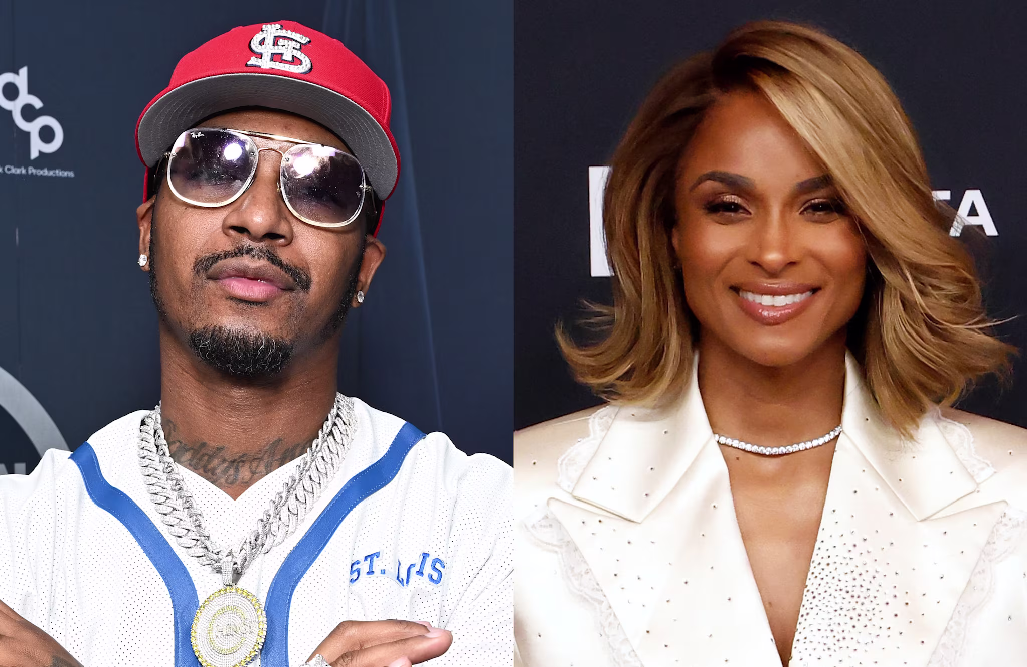 (L-R) Chingy and Ciara.