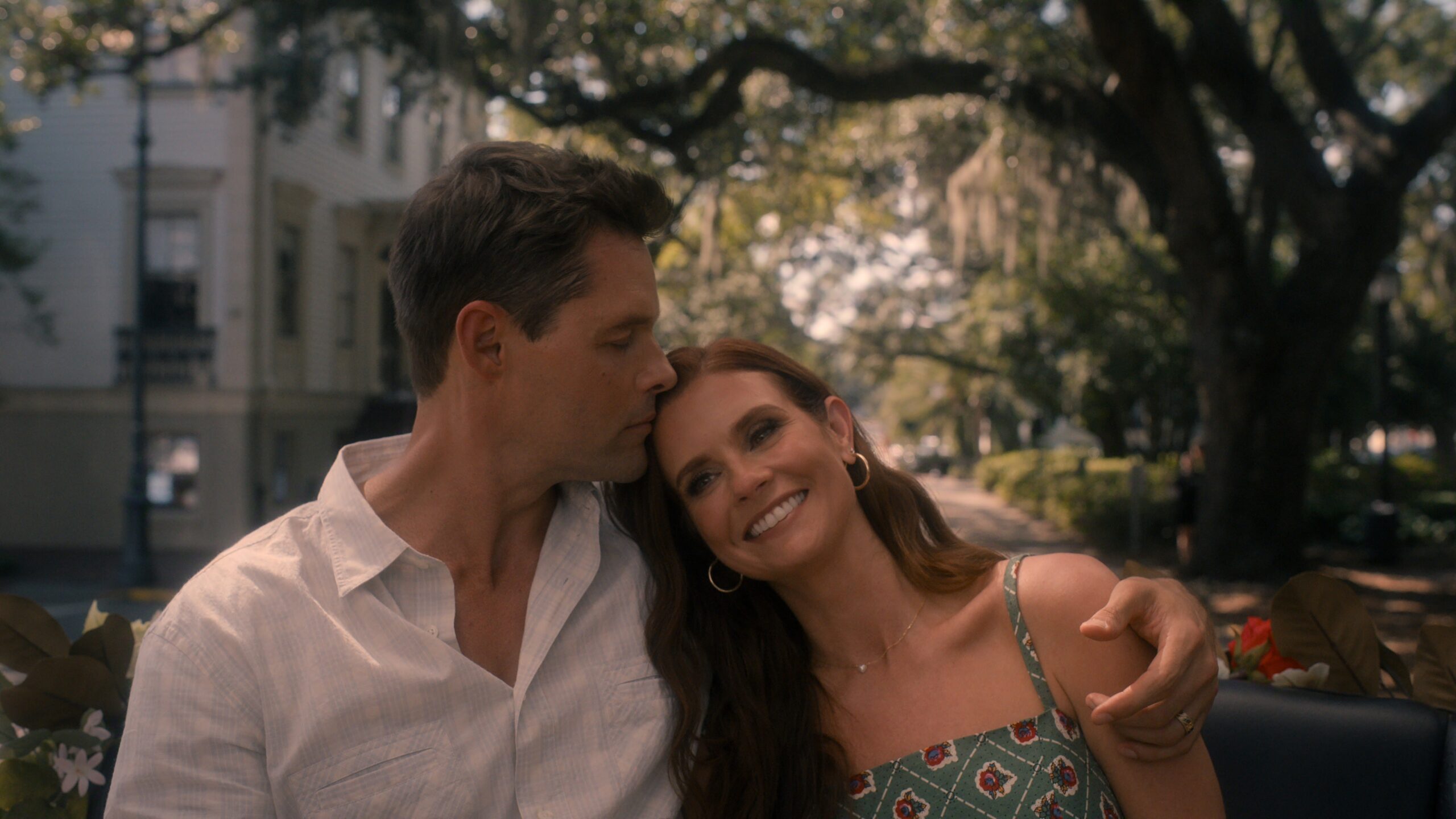 Justin Bruening (left) plays Cal Maddox in 'Sweet Magnolias'