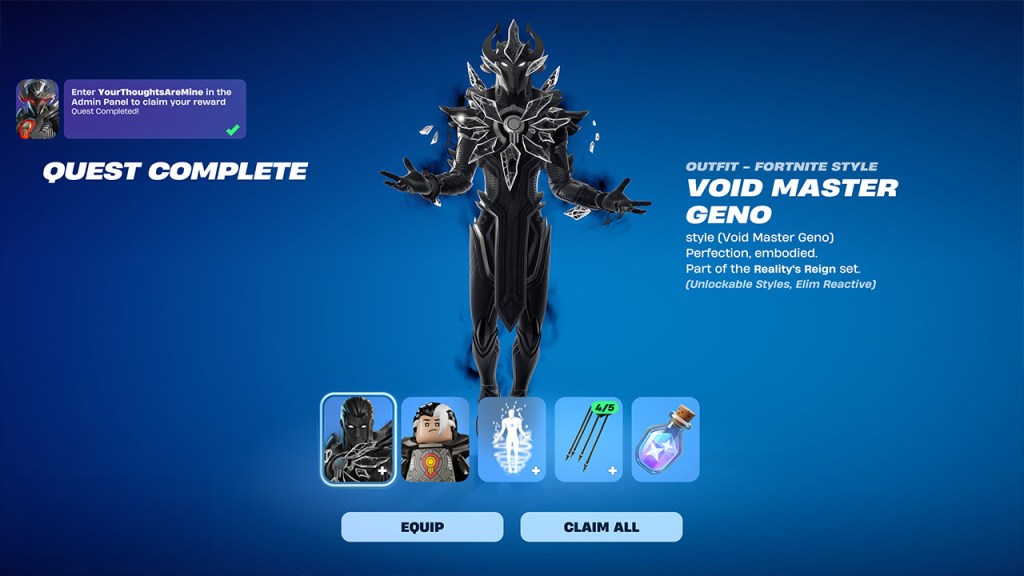 Void Master Geno Skin Fortnite
