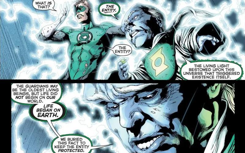 One of the Guardians of the Universe telling Hal Jordan the truth about Earth during the Blackest Night event.