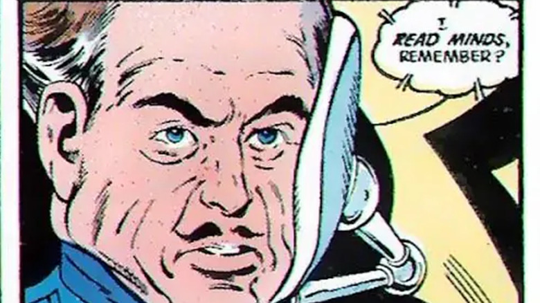 Hector Hammond is seen in closeup in a panel from Green Lantern Corps Vol 1 #212