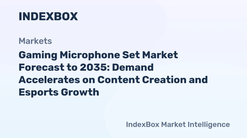 Gaming Microphone Set Market To 2035: Content Creation and Esports Drive Forward Growth – News and Statistics Gaming Microphone Set Market To 2035: Content Creation and Esports Drive Forward Growth – News and Statistics