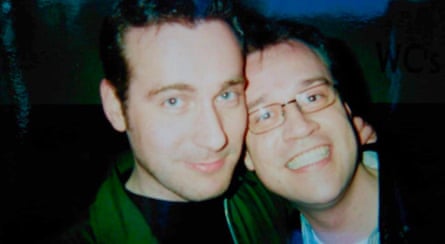 Davies with his late partner, Andrew Smith.