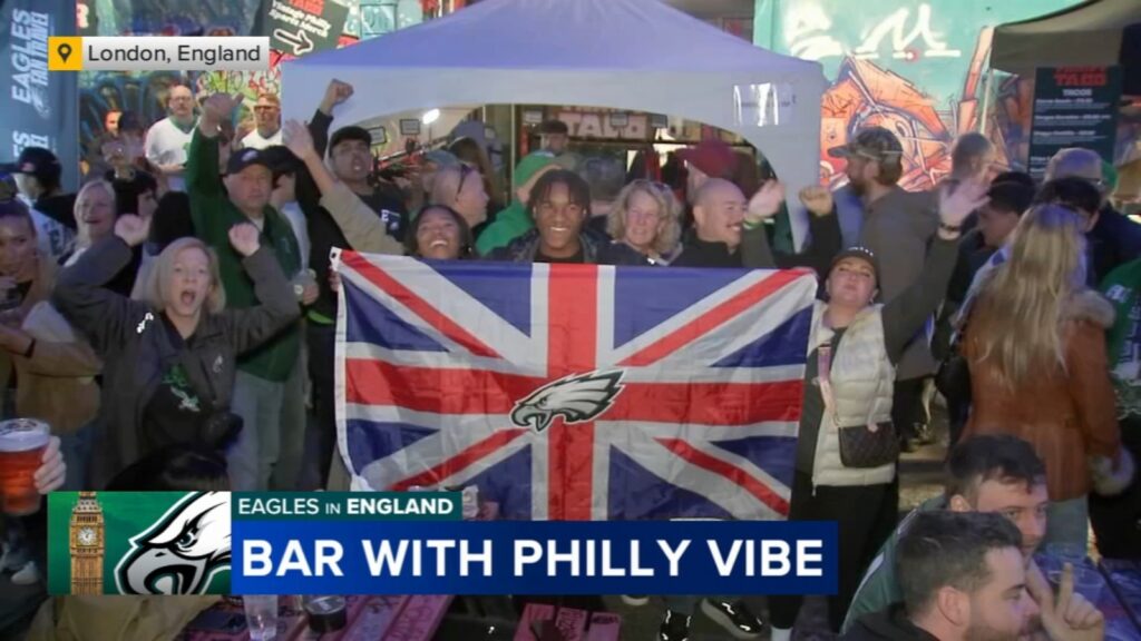 Philly-style dive bar in London a hit with Eagles fans from US and UK