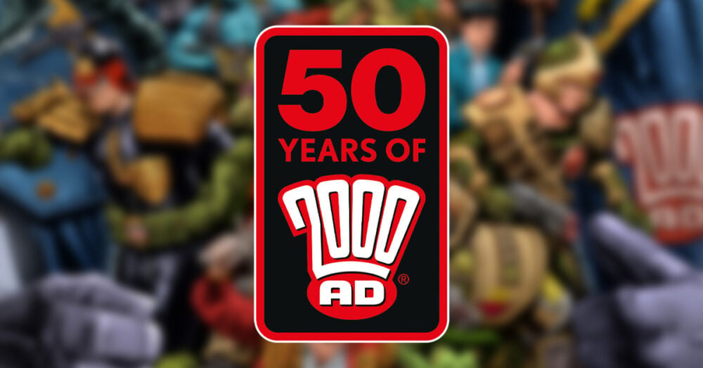 2000 AD 50th anniversary logo