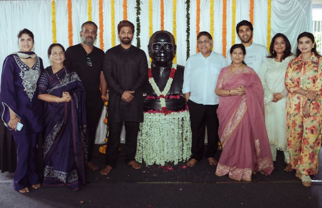 Allu Arjun inaugurates new office ‘ICONZA’ on grandfather Allu Ramalingaiah’s birth anniversary