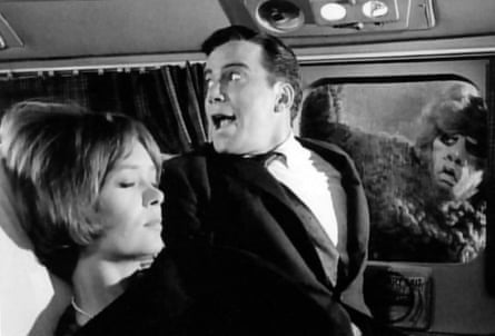 William Shatner shouts from a window seat