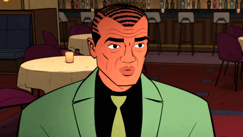 Norman Osborn sitting down in Your Friendly Neighborhood Spider-Man.