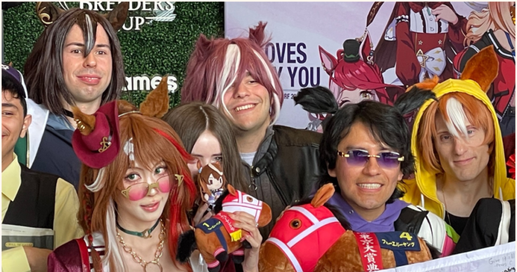 UmaBluegrass fans blend anime and horse racing at Keeneland meet