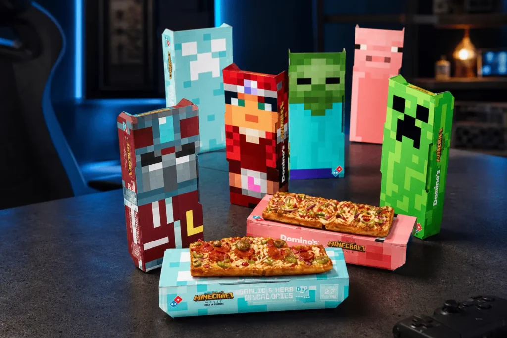 Domino’s Minecraft pizza boxes turn meals into collectibles