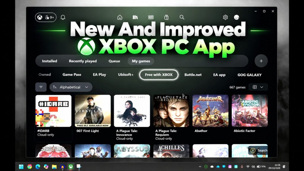 Microsoft’s Overhauled XBOX PC App Is Reportedly Much Faster, With a Redesigned Interface and Improved Navigation
