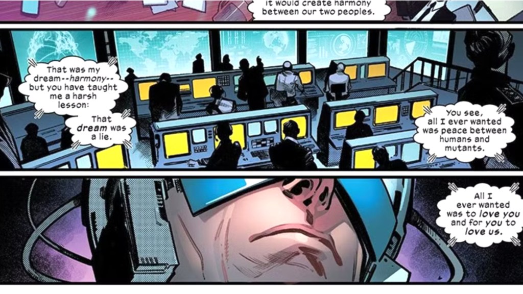 Xavier telling the world his dream was dead