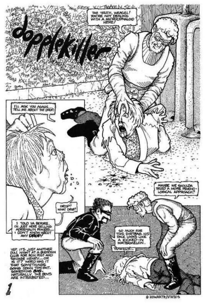 Post Bros #1 - Sample Art by Matt Howarth