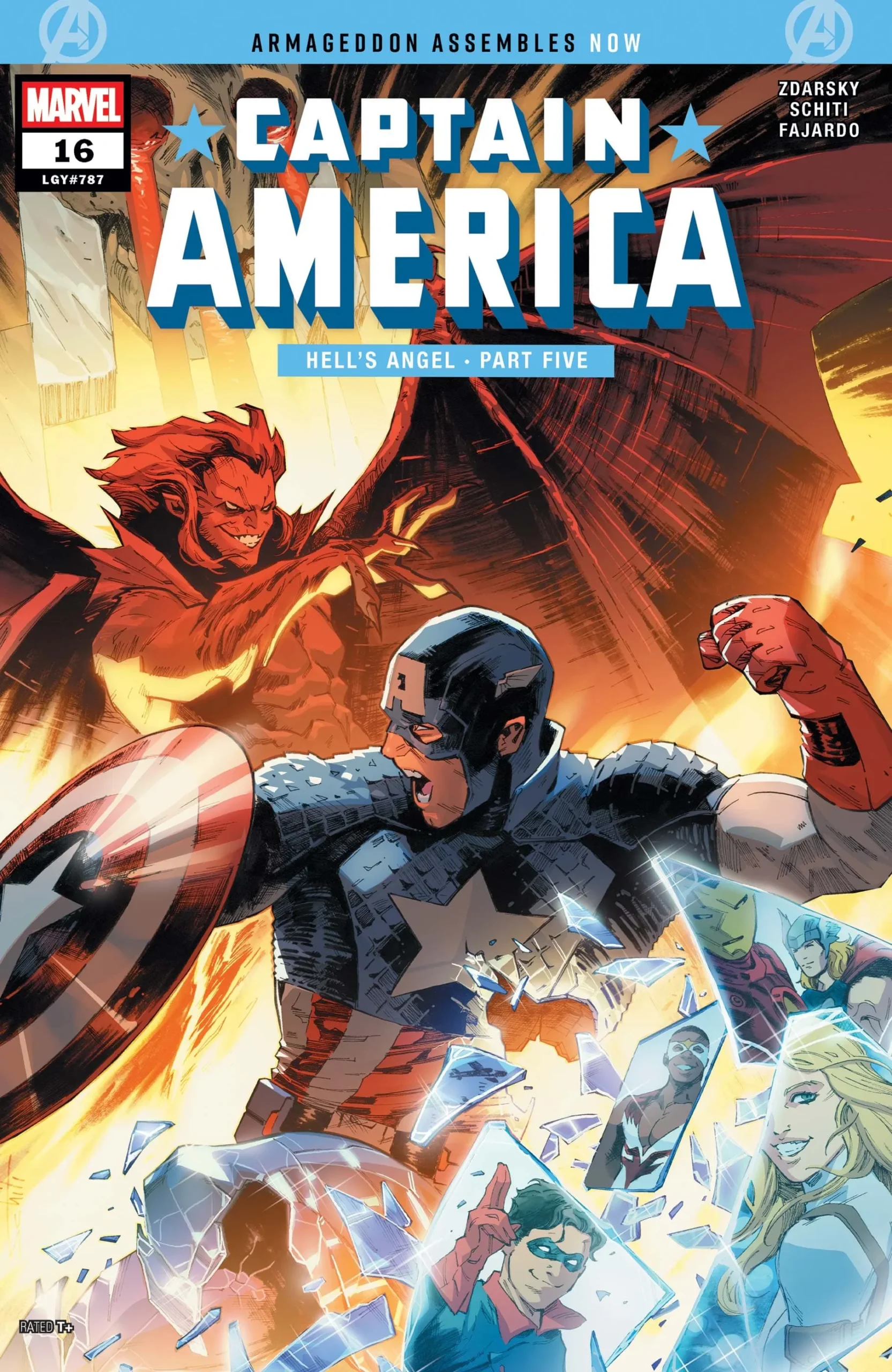 CAPTAIN AMERICA (2026) #16 cover by Valerio Schiti