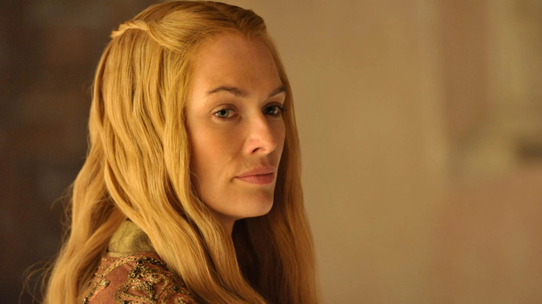 Lena Headey as Cersei Lannister looking dissatisfied in Game of Thrones