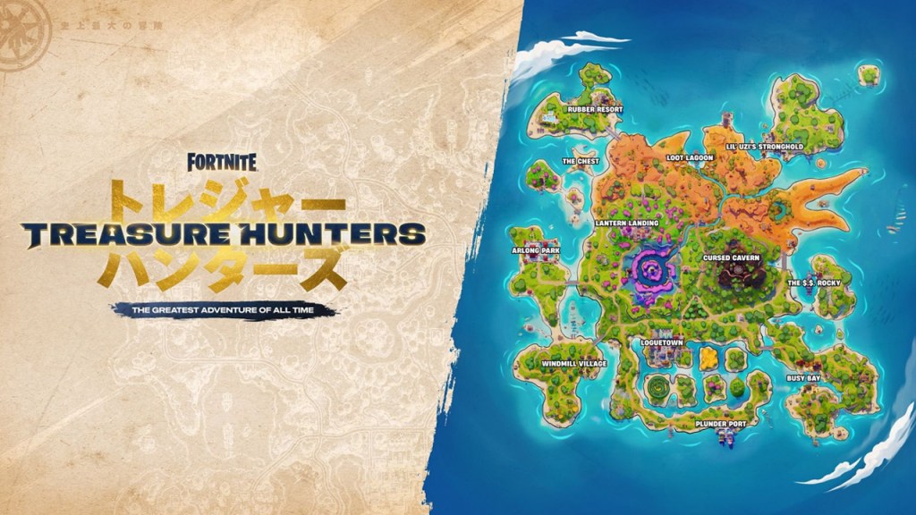 Fortnite Treasure Hunters Map