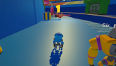Screenshot from a "robot race" video game