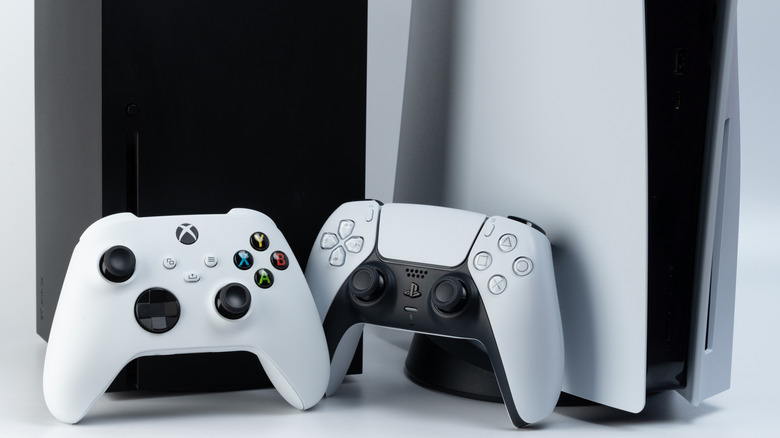 Xbox Series X and PlayStation 5 side by side