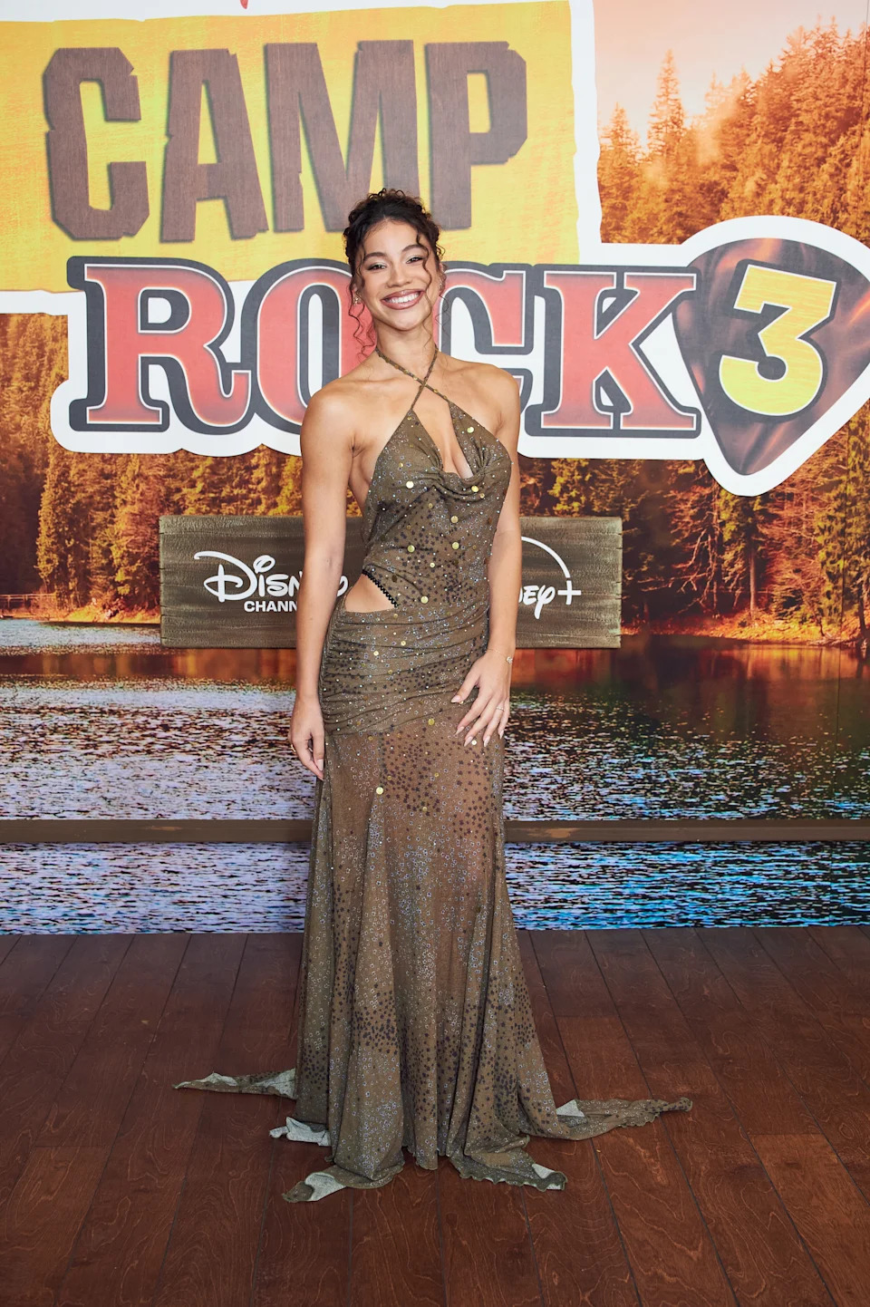 Kiara Romero on the red carpet at the camp rock 3 premiere