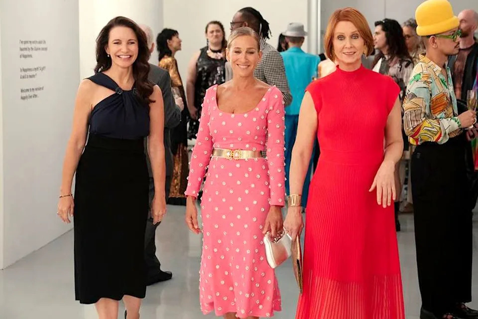 Kristin Davis, Sarah Jessica Parker, and Cynthia Nixon in the 'And Just Like That...'. spinoffCredit: Craig Blankenhorn/HBO Max