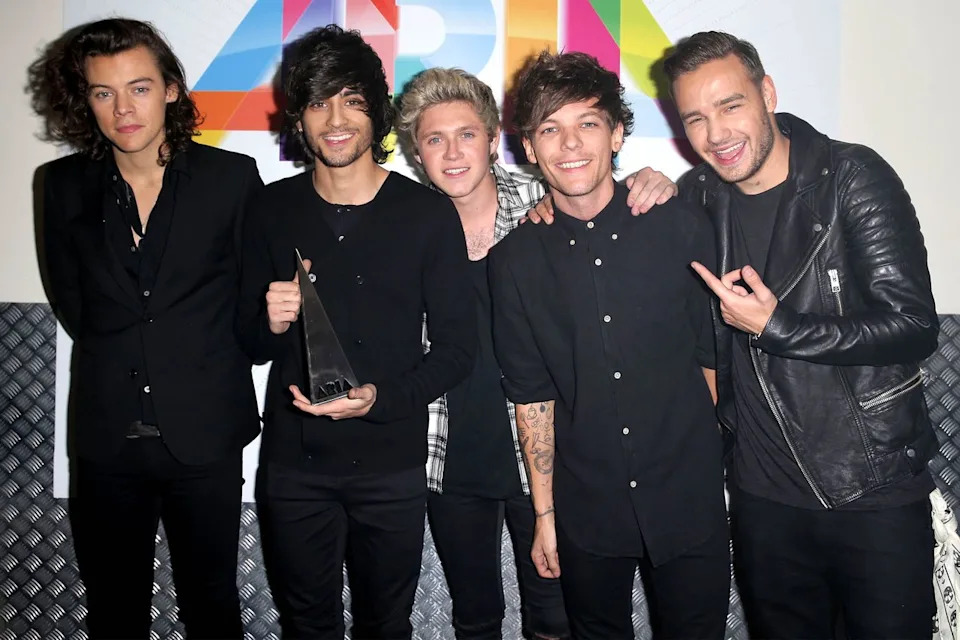 Harry Styles, Zayn Malik, Niall Horan, Louis Tomlinson, and Liam Payne pose for a portrait backstage during the 28th Annual ARIA Awards 2014Credit: Mark Metcalfe/WireImage