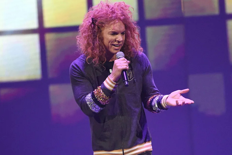 Comedian Carrot Top performs at the Vegas Strong Benefit Concert at T-Mobile Arena on the Las Vegas Strip on Dec. 1, 2017Credit: David Becker/Getty