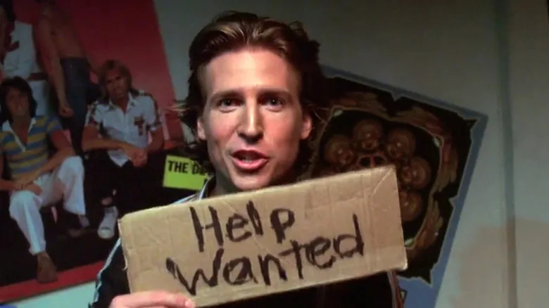 That '70s Show, Randy holding a help wanted sign
