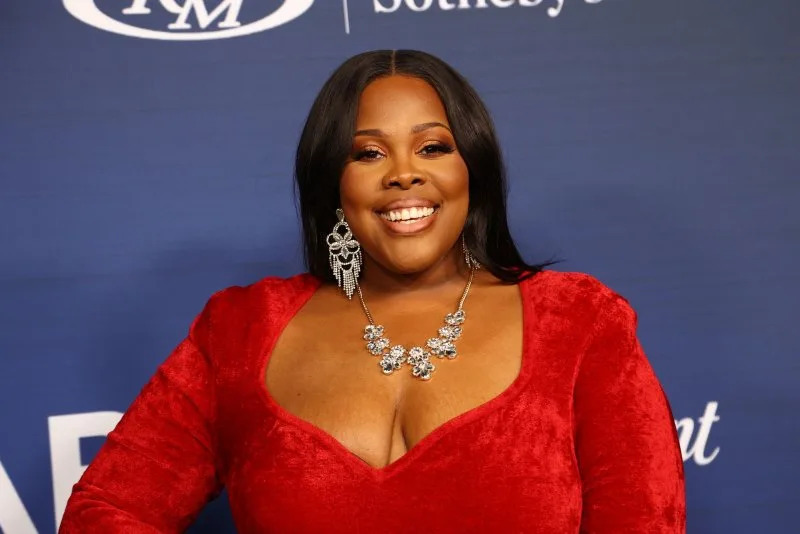 Amber Riley attends amfAR Las Vegas in 2024. File Photo by James Atoa/UPI