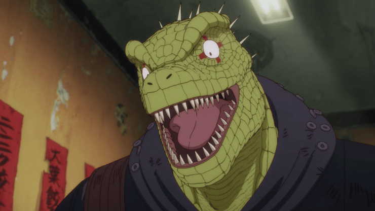 Caiman the lizard-headed protagonist of Dorohedoro