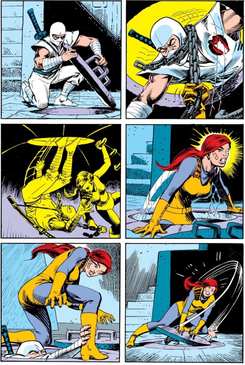 G.I. Joe Silent Interlude Scarlett escapes Storm Shadow