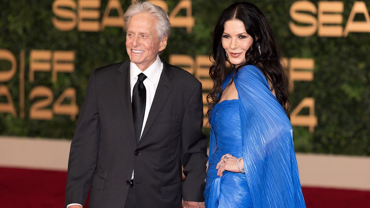 Michael Douglas and Catherine Zeta-Jones at The Red Sea International Film Festival in Jeddah, Saudi Arabia in December 2024