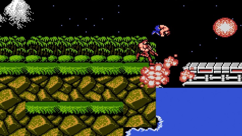 Contra for the NES in the Contra Anniversary Collection