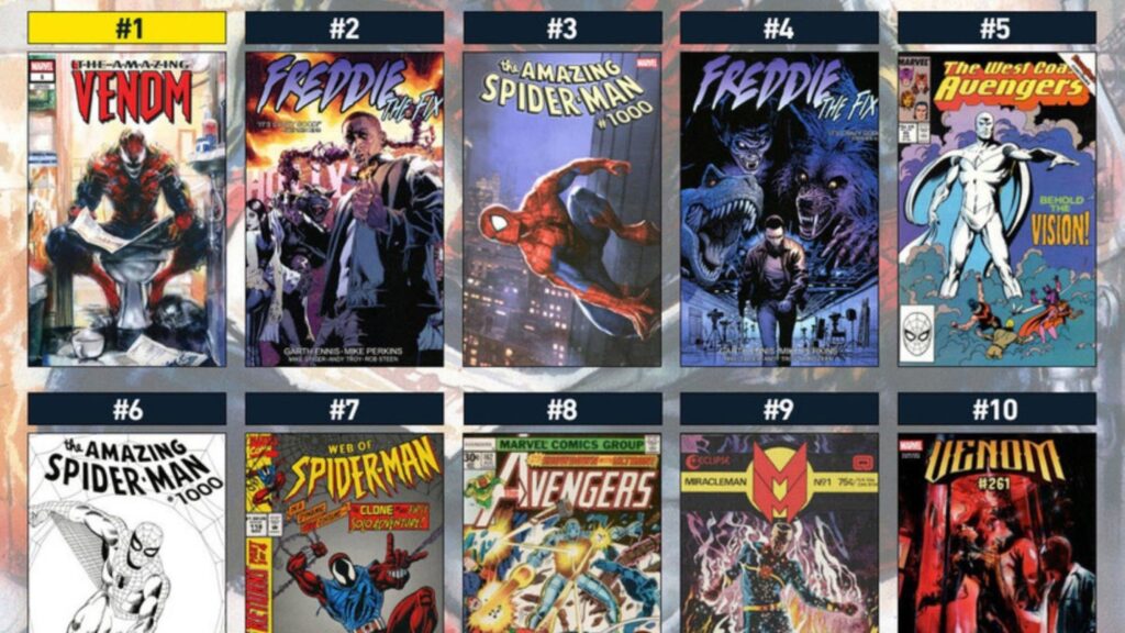 Venom, Spider-Man & Freddie The Fix: The Week’s Top Ten Hottest Comics