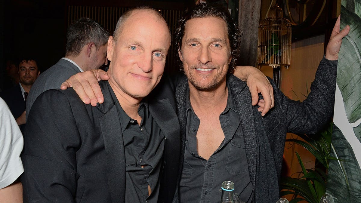 Woody Harrelson and Matthew McConaughey at the Waldorf Hilton in November 2018.