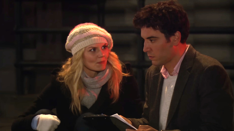 Zoey talking to Ted at night